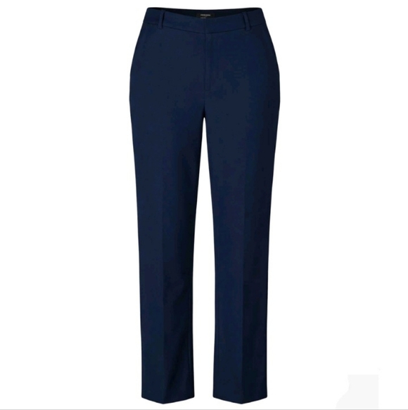 NWT Banana Republic Sculpted Stretch High Rise Straight Pants Sz 6 Prep Navy $90 - Picture 2 of 15